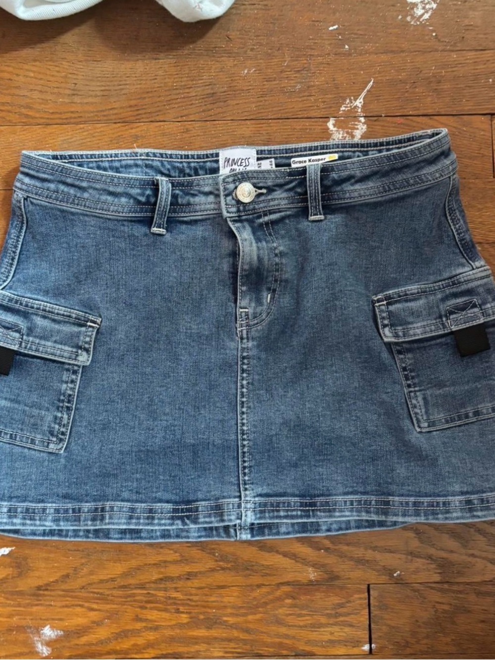 Princess Polly Cargo Denim Skirt